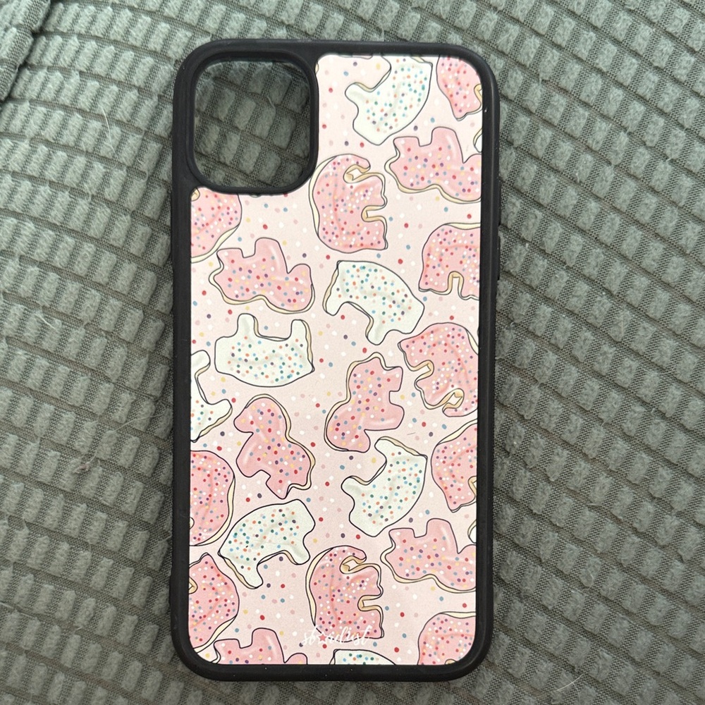 Apple Pink and White Cookie Pattern Phone Case